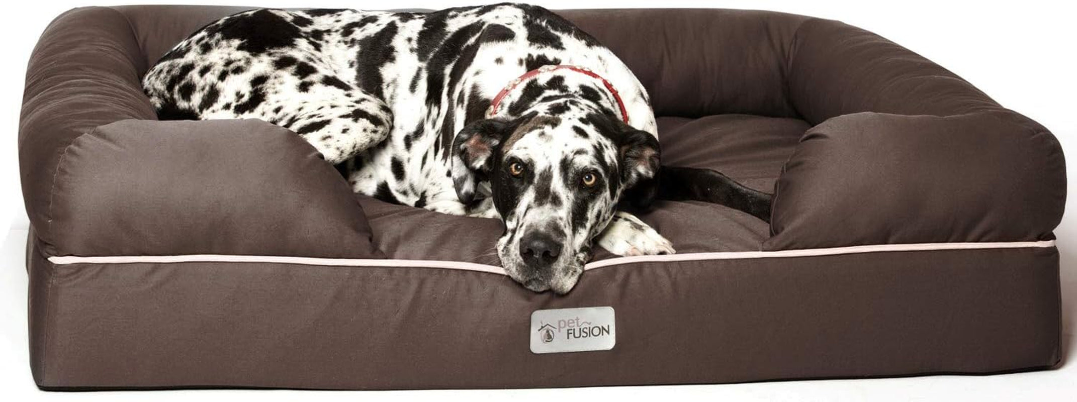 Ultimate Orthopedic Memory Foam Dog Bed with Bolsters – XL (44"x34") Waterproof, Washable Cover, Durable Cotton-Poly Blend