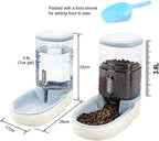 Automatic Dog Cat Feeder & Water Dispenser Set – 1 Gallon x 2
