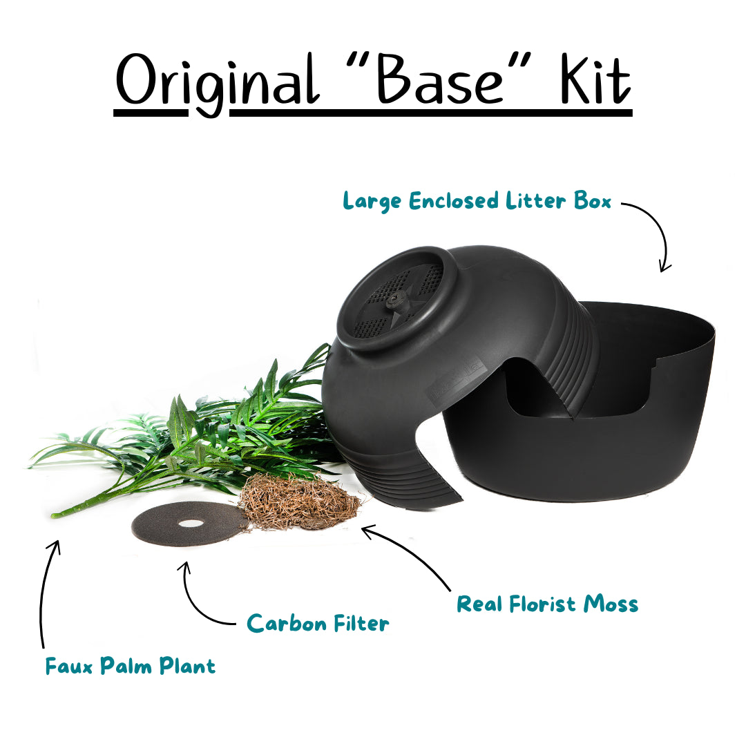 Original Hidden Litter Box Planter – Hooded Cat Litter Box with Fake Plant Cover