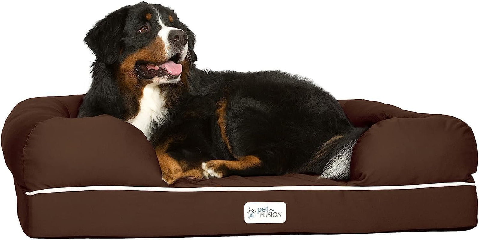 Ultimate Orthopedic Memory Foam Dog Bed with Bolsters – XL (44"x34") Waterproof, Washable Cover, Durable Cotton-Poly Blend