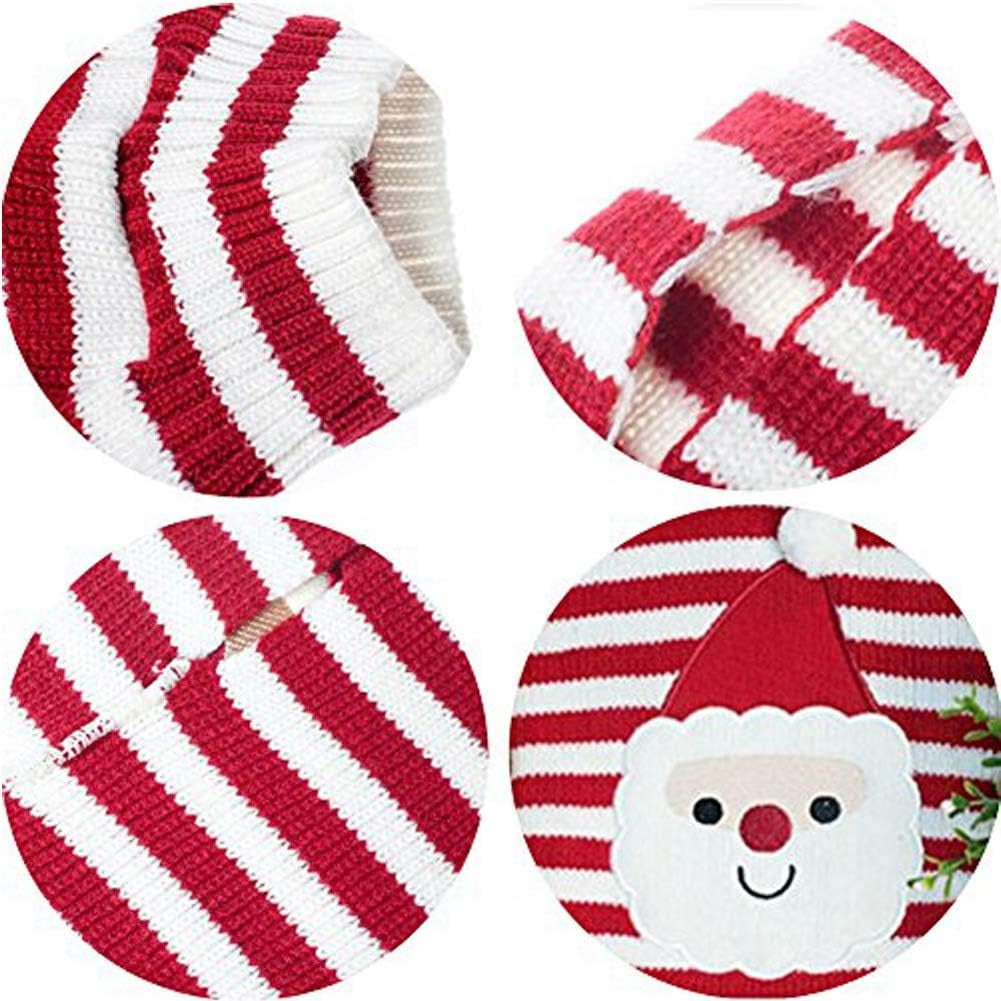 Christmas Cat Sweater – Santa Claus Knit Pet Outfit (XS–XL)