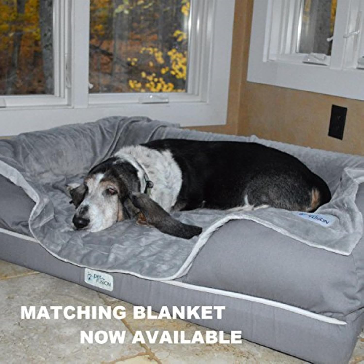 Ultimate Orthopedic Memory Foam Dog Bed with Bolsters – XL (44"x34") Waterproof, Washable Cover, Durable Cotton-Poly Blend