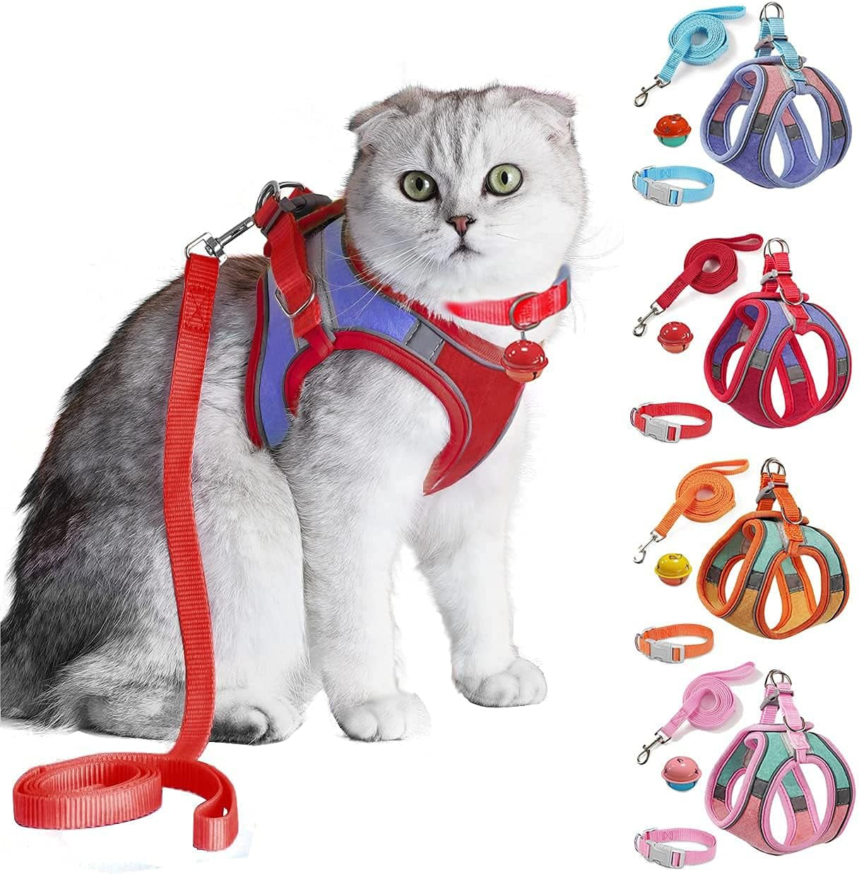 Escape Proof Cat Harness & Leash Set – Reflective, Adjustable, Secure - FurriendlyPaws | Furry Friends, Happy Hearts