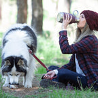 Buddy Bottle™ by Asobu – Stainless Steel Insulated Water Bottle with Removable Dog Bowl & Treat Storage