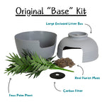 Original Hidden Litter Box Planter – Hooded Cat Litter Box with Fake Plant Cover