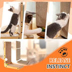 L-Shape Cat Scratcher – 23.6" Cardboard Pad for Indoor Cats & Furniture - FurriendlyPaws | Furry Friends, Happy Hearts