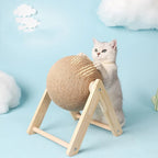 Sisal Cat Scratching Ball Toy – Interactive Play for Cats