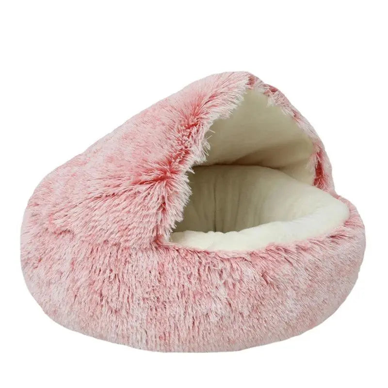 Warm & Cozy Round Plush Bed.10. - FurriendlyPaws | Furry Friends, Happy Hearts