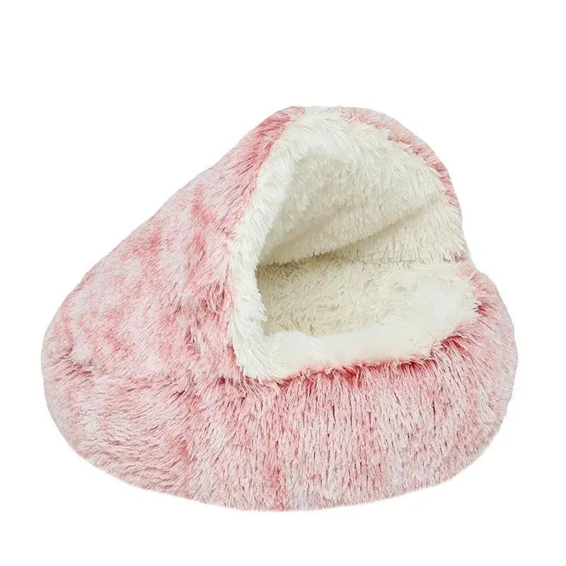 Warm & Cozy Round Plush Bed.11. - FurriendlyPaws | Furry Friends, Happy Hearts