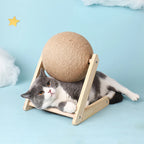 Sisal Cat Scratching Ball Toy – Interactive Play for Cats