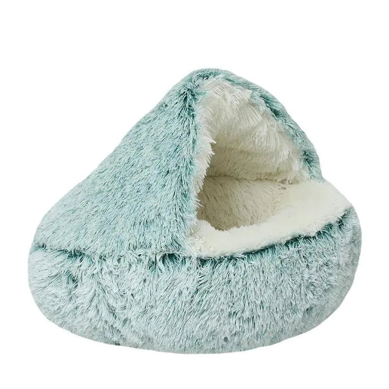 Warm & Cozy Round Plush Bed.13. - FurriendlyPaws | Furry Friends, Happy Hearts