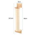 Cat Wall Climbing Steps – 4 Step Shelf with Scratching Posts