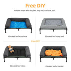 Chill in Style – Raised Dog Bed with Cozy Bolster