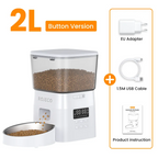 Hassle-Free Feeding – Smart Button-Control Pet Feeder