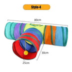 Pounce & Play™ Cat Tunnel – Foldable Colorful Play Maze Toy