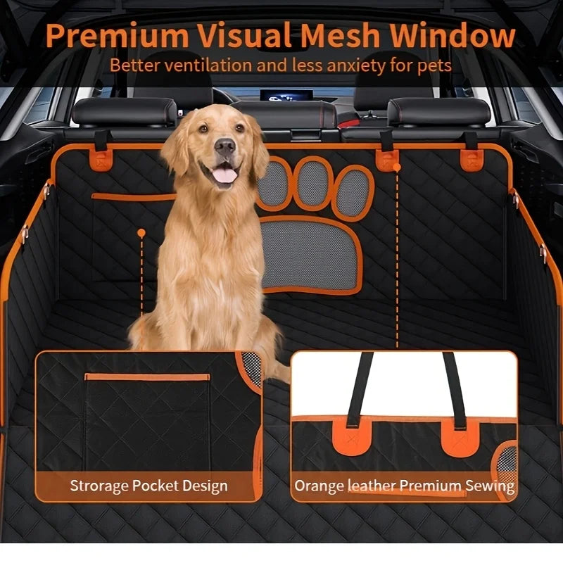 Pawfect Ride™ Hammock – Waterproof Dog Car Seat Cover with Non-Slip Backing