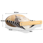 Cat Wall Climbing Steps – 4 Step Shelf with Scratching Posts