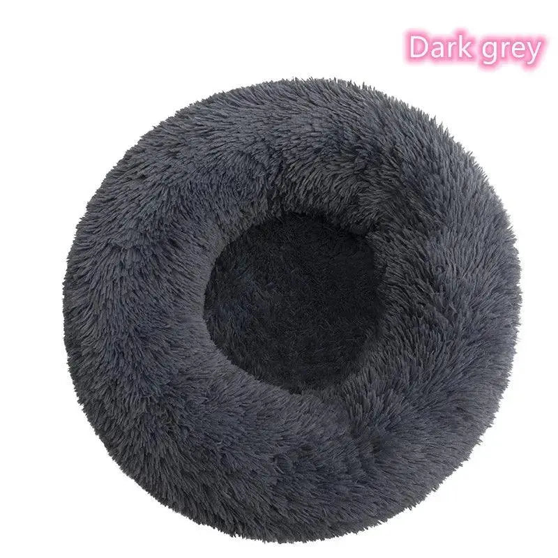 Long-Haired Plush Pet Bed - Comfort & Warmth.17. - FurriendlyPaws | Furry Friends, Happy Hearts