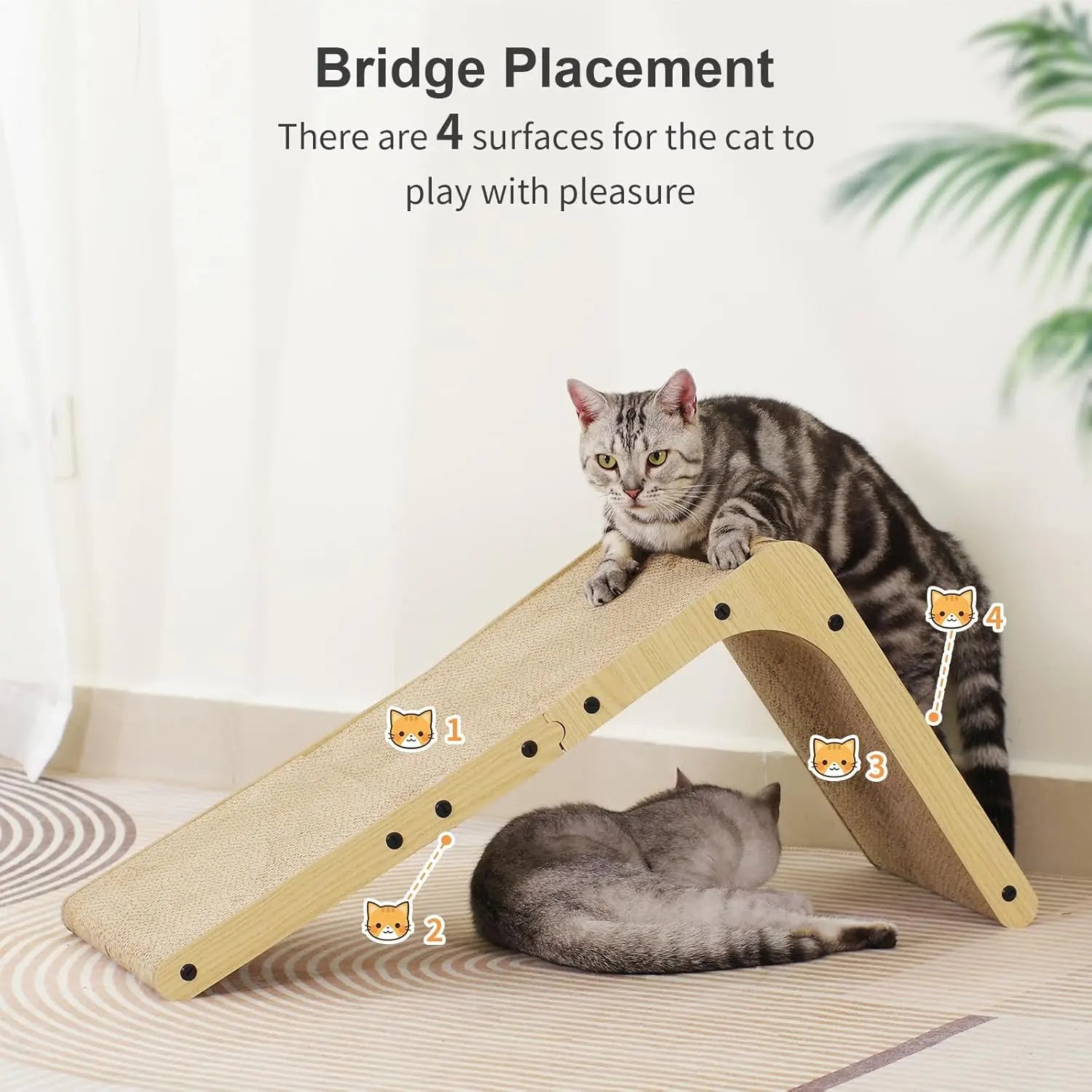 L-Shape Cat Scratcher – 23.6" Cardboard Pad for Indoor Cats & Furniture - FurriendlyPaws | Furry Friends, Happy Hearts