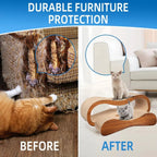 Scratch & Snooze™ Cat Lounge – 2-in-1 Cardboard Scratcher & Bed