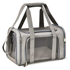 PawPort™ Travel Carrier – Breathable Mesh Pet Bag for Cats & Small Dogs