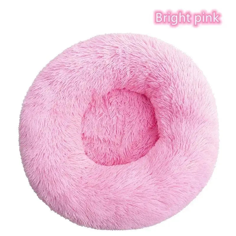 Long-Haired Plush Pet Bed - Comfort & Warmth.11. - FurriendlyPaws | Furry Friends, Happy Hearts