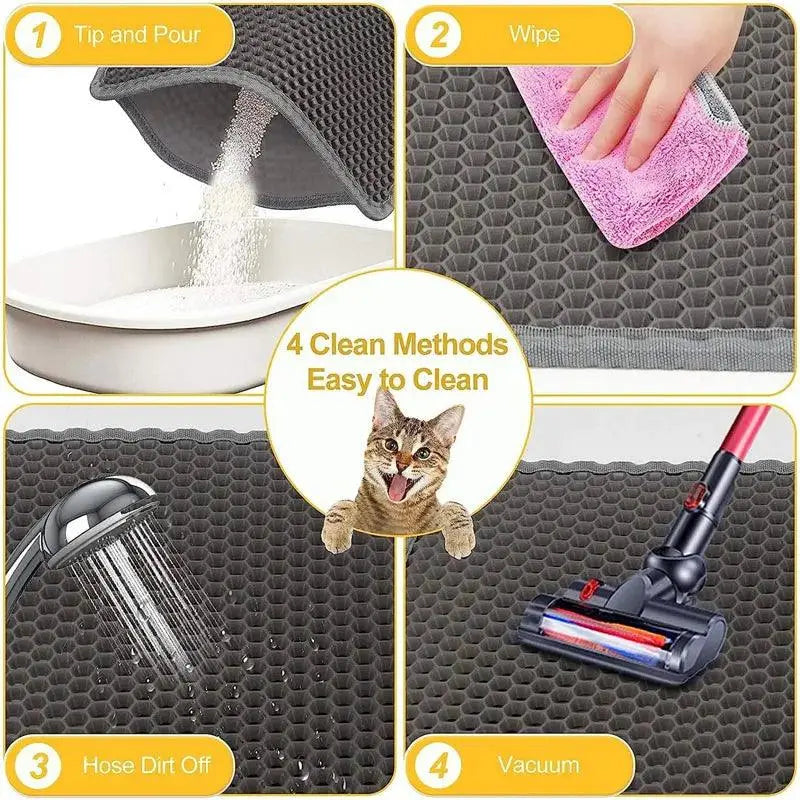 PurrfectGuard Waterproof Double-Layer Litter Mat.4. - FurriendlyPaws | Furry Friends, Happy Hearts