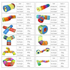 Pounce & Play™ Cat Tunnel – Foldable Colorful Play Maze Toy