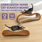 Scratch & Snooze™ Cat Lounge – 2-in-1 Cardboard Scratcher & Bed