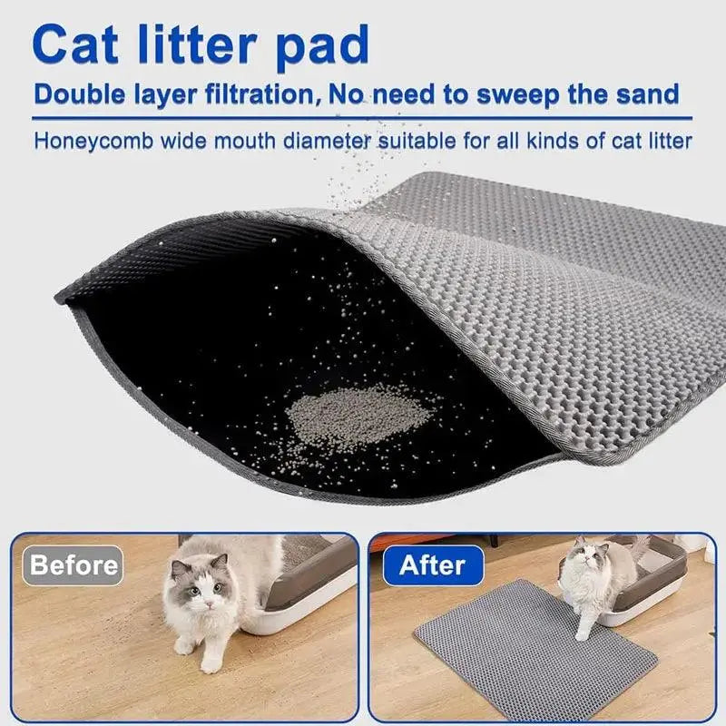 PurrfectGuard Waterproof Double-Layer Litter Mat.5. - FurriendlyPaws | Furry Friends, Happy Hearts