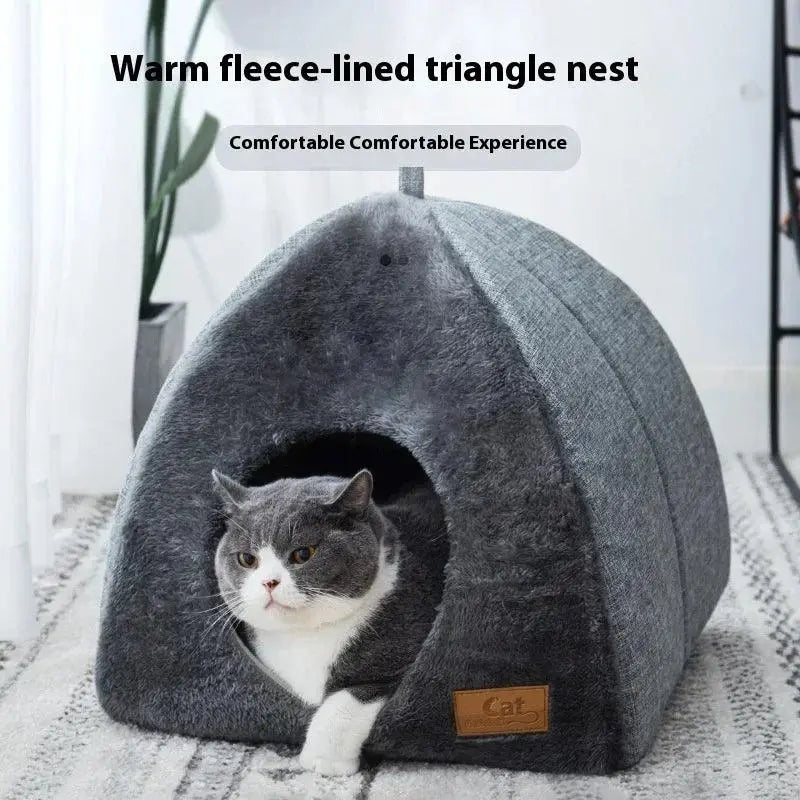 Cozy Cat Bed House - FurriendlyPaws | Furry Friends, Happy Hearts