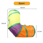 Pounce & Play™ Cat Tunnel – Foldable Colorful Play Maze Toy
