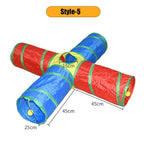 Pounce & Play™ Cat Tunnel – Foldable Colorful Play Maze Toy