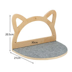 Cat Wall Climbing Steps – 4 Step Shelf with Scratching Posts