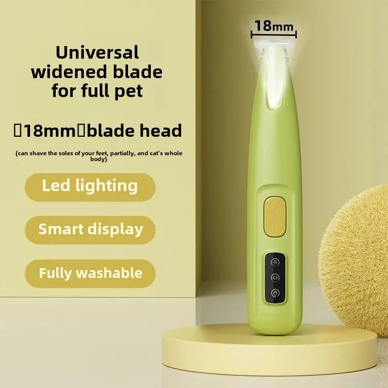 Waterproof Rechargeable Pet Trimmer – LED Grooming Clippers for Dogs & Cats