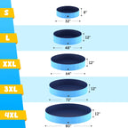 Foldable Pet Pool – Portable Hard Plastic Bath Tub for Dogs & Cats