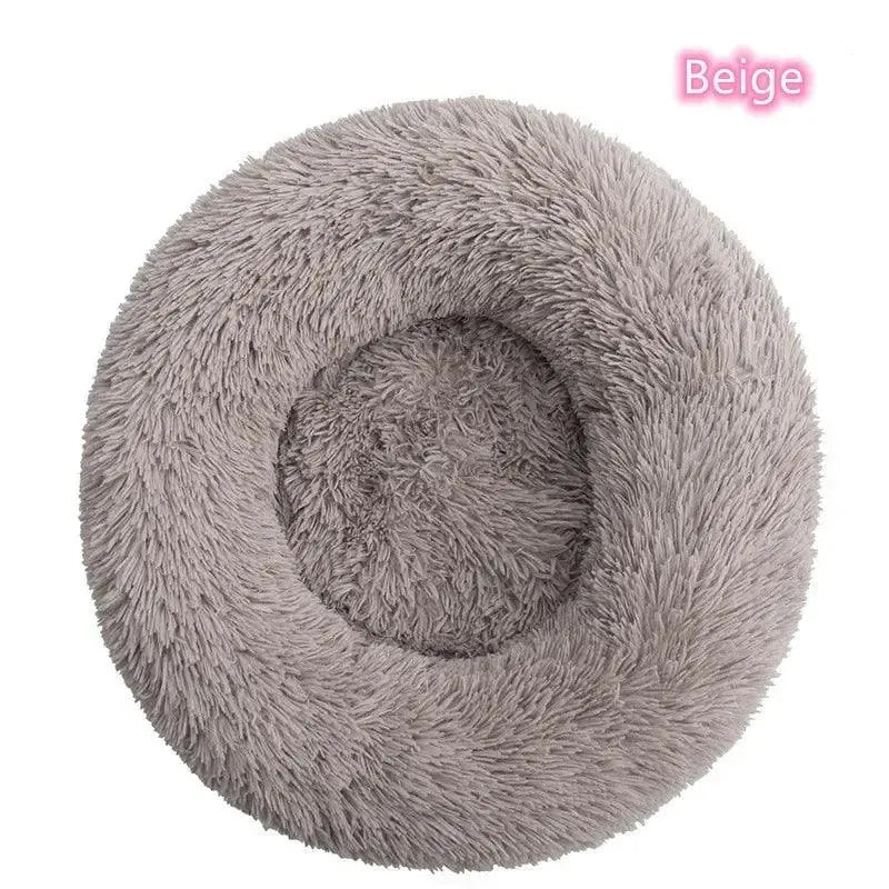 Long-Haired Plush Pet Bed - Comfort & Warmth.8. - FurriendlyPaws | Furry Friends, Happy Hearts