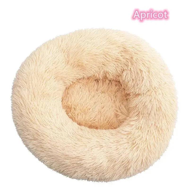 Long-Haired Plush Pet Bed - Comfort & Warmth.10. - FurriendlyPaws | Furry Friends, Happy Hearts