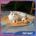 PurrTect™ Rattan Cat Scratcher – Durable Modern Scratch Post for Cats - FurriendlyPaws | Furry Friends, Happy Hearts