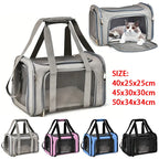 PawPort™ Travel Carrier – Breathable Mesh Pet Bag for Cats & Small Dogs