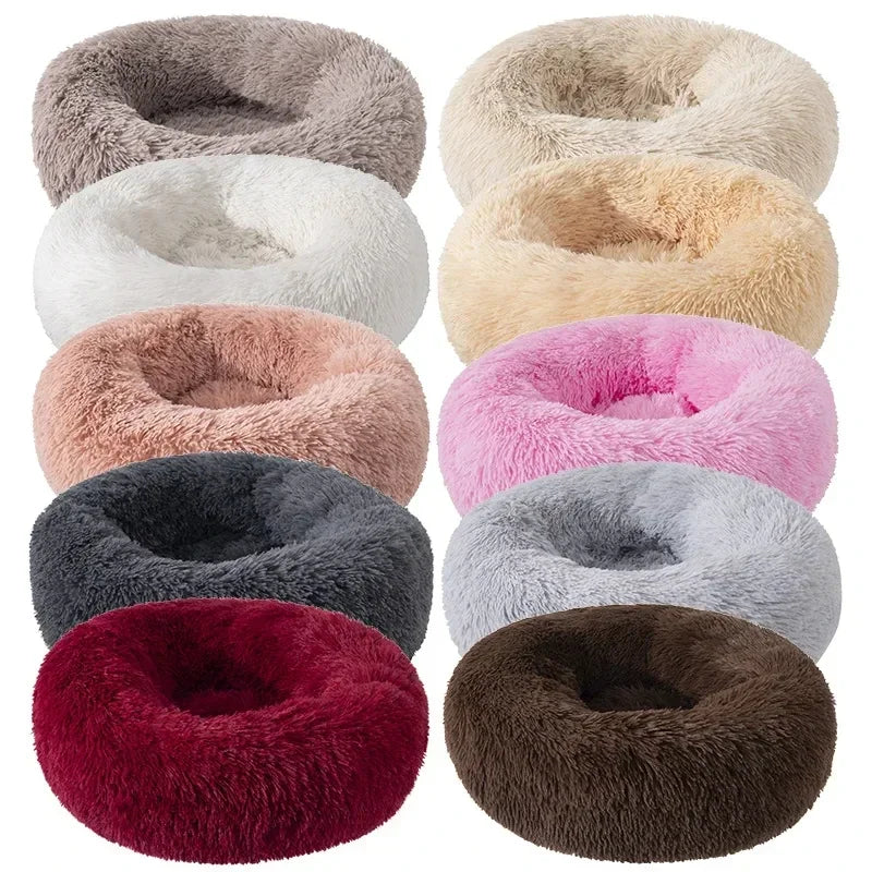 Long-Haired Plush Pet Bed – Soft Cozy Bed for Dogs & Cats