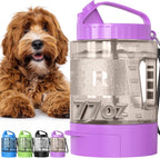Portable Dog Water Bottle with Built-In Bowl – Leak-Proof, BPA-Free Travel Dispenser for Walks, Hiking & Outdoor Adventures