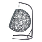 Luxury Cat Swing Hammock with Stand & Cushion – Rattan Wicker Egg Chair for Cats, Indoor Hanging Pet Bed with Breathable Design & Washable Cushion