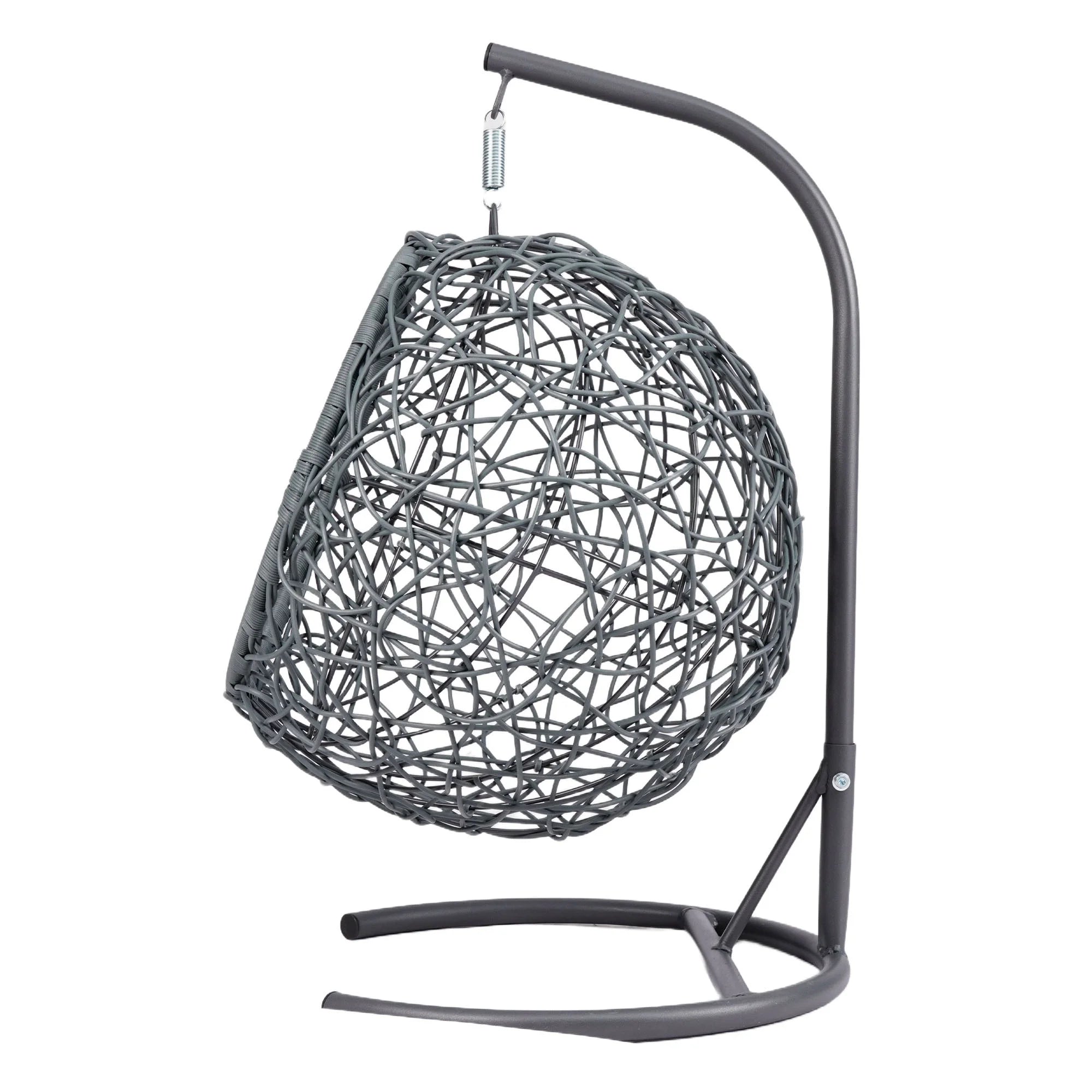 Luxury Cat Swing Hammock with Stand & Cushion – Rattan Wicker Egg Chair for Cats, Indoor Hanging Pet Bed with Breathable Design & Washable Cushion