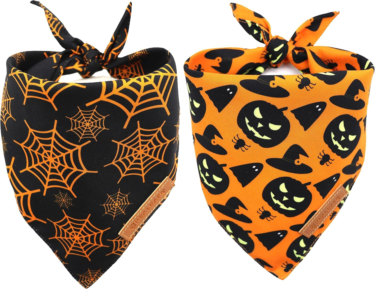 2-Pack Dog Bandanas – Reversible Triangle Pet Scarves for All Seasons, Adjustable Fit - FurriendlyPaws | Furry Friends, Happy Hearts