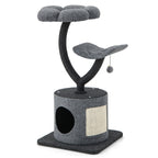 Cat Tree for Large & Small Cats – Stylish Metal Frame Cat Tower