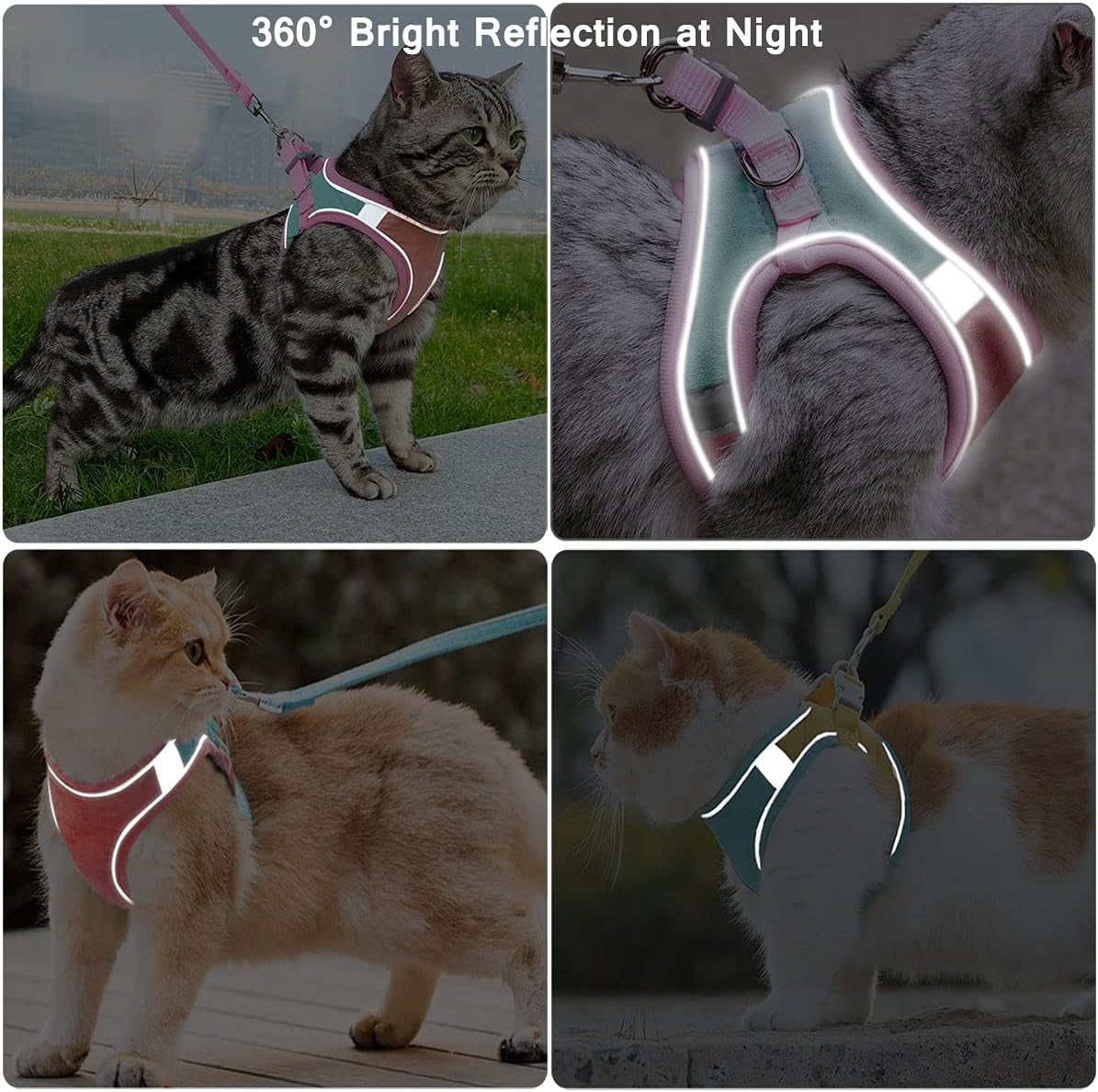 Escape Proof Cat Harness & Leash Set – Reflective, Adjustable, Secure - FurriendlyPaws | Furry Friends, Happy Hearts