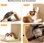 L-Shape Cat Scratcher – 23.6" Cardboard Pad for Indoor Cats & Furniture - FurriendlyPaws | Furry Friends, Happy Hearts