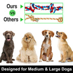 Large Dog Chew Toys – 12 Pack Indestructible Cotton Rope Toys for Aggressive Chewers, Tug of War & Teething Play - FurriendlyPaws | Furry Friends, Happy Hearts
