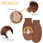Thanksgiving Turkey Dog Sweater | Cozy Knit Fall Pet Outfit